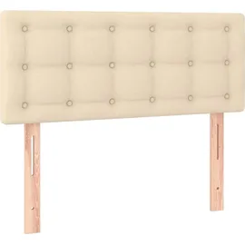 vidaXL Boxspringbett 90 x 200 cm Creme