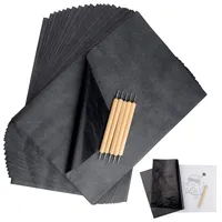 Tuparka Carbon Kopierpapier 120 Blatt mit Embossing-Stift 5 Stück