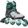 Rollerblade MACROBLADE 80 Inline-Skates für Damen, Fitness Inliner, Grau/Teal Blau, 40.5/41