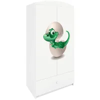 Raumhirsch furniture Kinderkleiderschrank Weiß, 90x175x52 cm, Kinder- & Jugendzimmer,