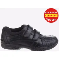 Hush Puppies Jezza Senior Jungen Schulschuhe Smarte Freizeitschuhe Schwarz