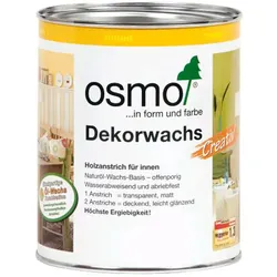 Osmo Dekorwachs, Intensive Töne, Weiss-Matt 3186, 2,5 L