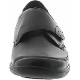 WALDLÄUFER Millu-S, Ortho-Tritt, Glattleder / Stretch, schwarz, Weite M, Klettverschluss M54306-301- 38 - Schwarz - 38