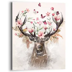 Bild SWEET DEER - bunt - BHT 40x50x2 cm