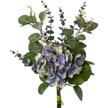 Creativ green Kunstblumenstrauß CREATIV GREEN "Hortensien-Mix-Bouquet", blau, B:30cm H:56cm T:12cm, Polyester, Kunstpflanzen
