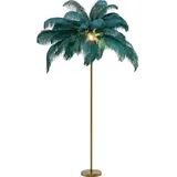 Kare DESIGN Stehlampe Feather Palm Alu, Eisen, Stahl & Metall Grün