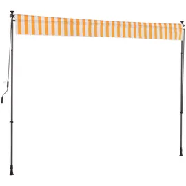 Konifera Klemmmarkise 300 x 150 cm Gelb/Weiß