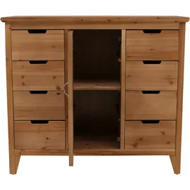 Mendler Apothekerkommode 80 x 91 x 40 cm Braun
