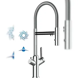 VIZIO 4 Wege Wasserhahn Einhebelmischer Silber