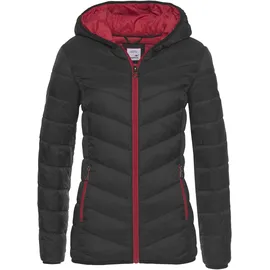 KangaROOS Steppjacke in schwarz-rot | Gr.: 38