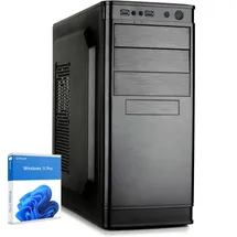 dcl24.de dcl24 Desktop Office PC i5 14400, UHD Grafik 730-500GB SSD, 16GB DDR5, Media PC mit 10x4.7 GHz, WLAN, Windows 11 Pro PC für Büro und Homeoffice