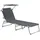 [en.casa] Getaria Sonnenliege 189 x 57 x 28 cm Dunkelgrau
