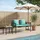 vidaXL 2-Seater 116 x 56 x 75 cm Schwarz