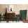 Konsimo Ohrensessel Miles Webstoff 82 x 105 x 97 cm Grün