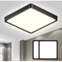 Lqwell LQWELL® Deckenleuchte LED Deckenlampe, IP44 Wasserfest Badlampe Quadrat