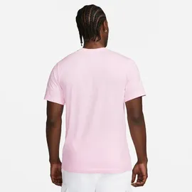 Nike Sportswear Freizeit T-Shirt Herren, 665 - pink foam, /white L