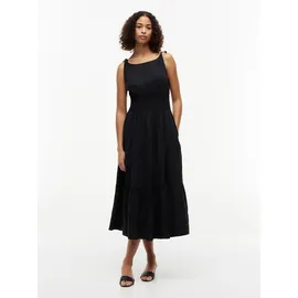 Tommy Hilfiger Trägerkleid Midikleid Schwarz M