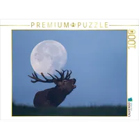 Calvendo Röhrender Hirsch 1000 Teile Puzzle quer