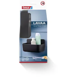 Tesa Lavaa zum Kleben Größe S viereckig 1 Ablage schwarz 20 cm