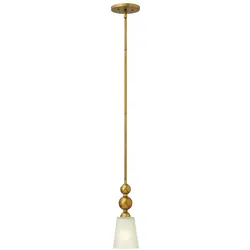 Pendelleuchte Deckenlampe Hängeleuchte Stahl Glas Messing D 12,1 cm Vintage-Stil