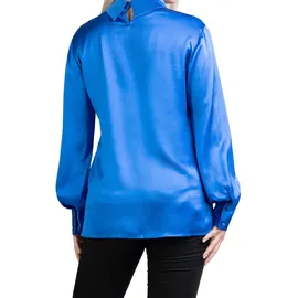 Posh Gear Seidenbluse Satinoseta Blau XXL