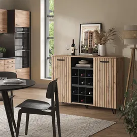 Vicco Kommode Amber 133,6 x 100 cm Braun