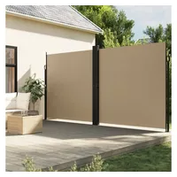 vidaXL Seitenmarkise Ausziehbar Beige 220x1000 cm