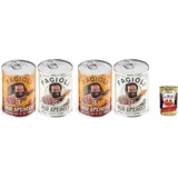 Fagioli alla Bud Spencer Testpaket Tex Mex und Borlotti, Bud Power- Bud-Spencer-Tex Mex Bohnen fertig zum Probieren 4 x 400gr + Italian Gourmet pol...