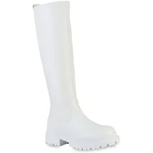 VAN HILL Plateaustiefel Damen Weiß 41