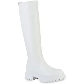 VAN HILL Plateaustiefel Damen Weiß 41