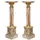 Casa Padrino Barock Marmor Säulen Set Mehrfarbig / Gold - Prunkvolle Deko Säulen im Barockstil - Barock Deko Accessoires - Edel & Prunkvoll