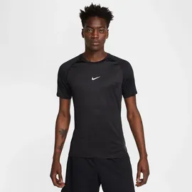 Nike Pro Breathe, Slim-Fit Herren T-Shirt, schwarz BLACK/WHITE