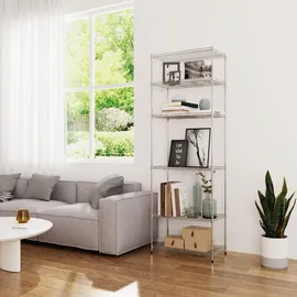 Mondeer Küchenregal 160 x 40 x 180 cm Silber