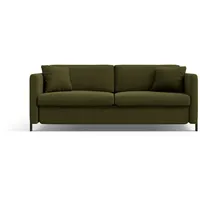 Micadoni Schlafsofa Gloria, 3-Sitzer mit Bettfunktion grün