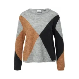 Comma, Strickpullover grau, L