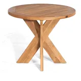 SonnenPartner Quantum Gartentisch Ø 90 x 76 cm Old Teak