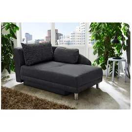 JOB Recamiere Stoff 1-Sitzer Grau