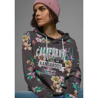 KangaROOS Kapuzensweatshirt, Langarm, figurumspielender Schnitt, aus Interlockmaterial KangaROOS anthrazit-meliert