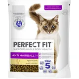 PERFECT FIT Hairball 1+ Reich an Huhn – Trockenfutter für Katzen