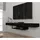 moebel17 Alberes TV-Lowboard 150 x 22 x 29,6 cm Schwarz Holz