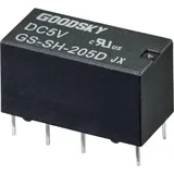 GOODSKY GS-SH-205D Printrelais 5 V/DC 2 Wechsler Tube