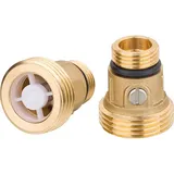Absperr-Set mit Rückschlagventil für DN15 Zirkulationspumpen DN15 (1/2") AGx DN2
