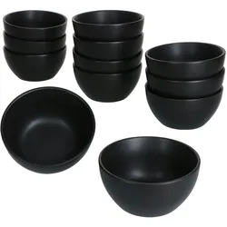 12er Set Snack- & Dip-Schälchen London Lampart Nero - 24304272