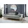 W.Schillig Couch Leder 2-Sitzer Grau