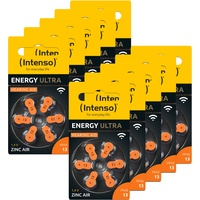 Intenso Hörgeräte-Batterien-Set Energy Ultra A 13, 60er-Set, orange