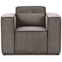 Fun Möbel Sessel Waldo Stoff Poso 1-St. 75 x 85 x 85 cm Grau