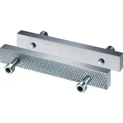Heuer Schraubstockbacke  Front Backen-B.140mm glatt/geriffelt