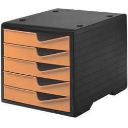 Styro Schubladenbox »styroswingbox« 5 Schubladen orange, 27x25.5x34 cm