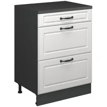 Vicco Kommode Rion 60 x 81,6 x 46 cm Weiß Landhaus