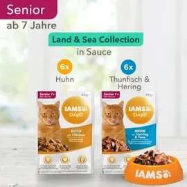 Iams Delights Senior Land & Sea Collection 12 x 85 g